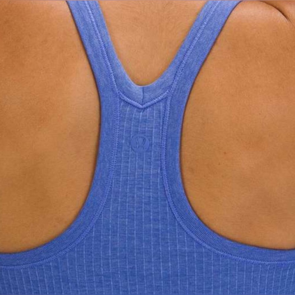 🌼Lululemon Ebb to Street Shelf Bra Tank Top *Light Support Wild Indigo Size 8 - Picture 3 of 12